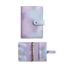 A7 PU Leather Macaron Notebook Symphony Pearl Paper Loose-leaf Cash Budget Book( - £3.94 GBP