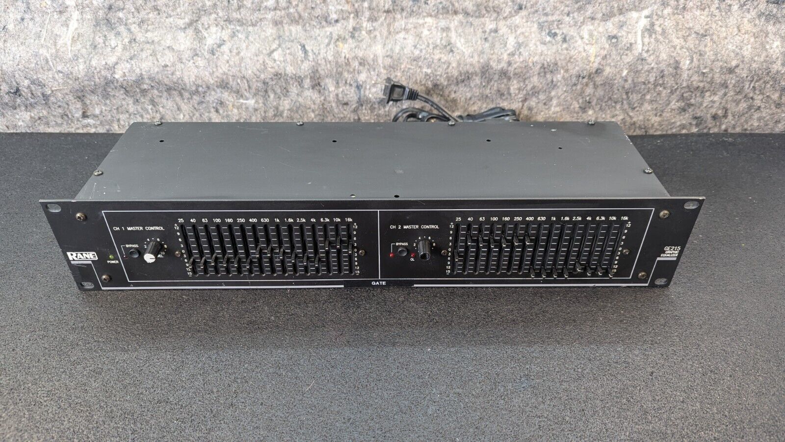 Works Rane GE215 Dual Channel 15-Band Graphic Equalizer w/ AC Supply - READ - $79.99