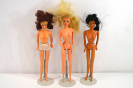 Barbie Doll CLONE Lot Lucky Industries Nude Blonde Brunette Black Hair - $24.18