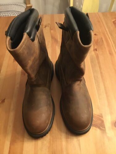 new Red Wing DynaForce 11" Pull-On Brown Leather Safety Boots 2261 Men Size 8.5 - $178.19