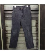 Vintage Wrangler Jeans Men&#39;s 32x34 Gray Cowboy Cut Western Denim 936CHG USA - $18.69