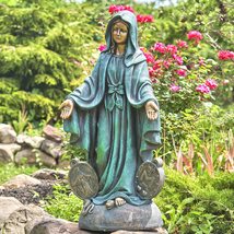 Zaer Ltd. 36&quot; Tall Outdoor/Indoor Magnesia Based Cement Blessing Mother ... - $299.95