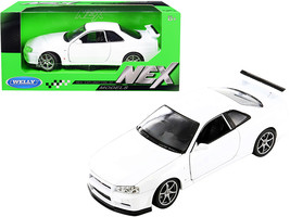 Nissan Skyline GT-R (R34) RHD (Right Hand Drive) White &quot;NEX Models&quot; 1/24 Diecast - £28.93 GBP