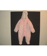 U. S. Polo Assn. Infant Girl&#39;s Pram Bunting Pink Suit 6-9 Months Hooded - £16.17 GBP