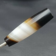 Perle d&#39;agate chung naturelle ancienne du Moyen-Orient CHN-3 - $36.47