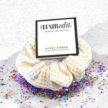 The Hair Edit Hygge Ribbon Waffle Scrunchie in Ivory Brand New With Tags - $6.92