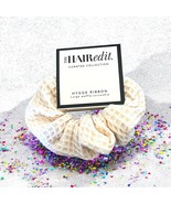 The Hair Edit Hygge Ribbon Waffle Scrunchie in Ivory Brand New With Tags - $6.92