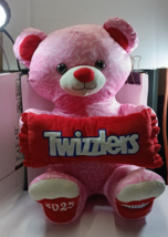 Hershey Pink Plush Twizzlers Candy Bear, 17&quot;, 2025 - $8.99