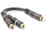 Rca 1 Male To 2 Female Audio Red White Rca Speaker Y-Converter Splitter ... - $18.99