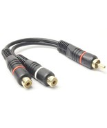 Rca 1 Male To 2 Female Audio Red White Rca Speaker Y-Converter Splitter ... - £13.33 GBP