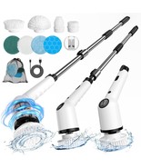 Electric Spin Scrubber with Long Handle Cordless Bathroom Scrubber 8 Rep... - £70.39 GBP
