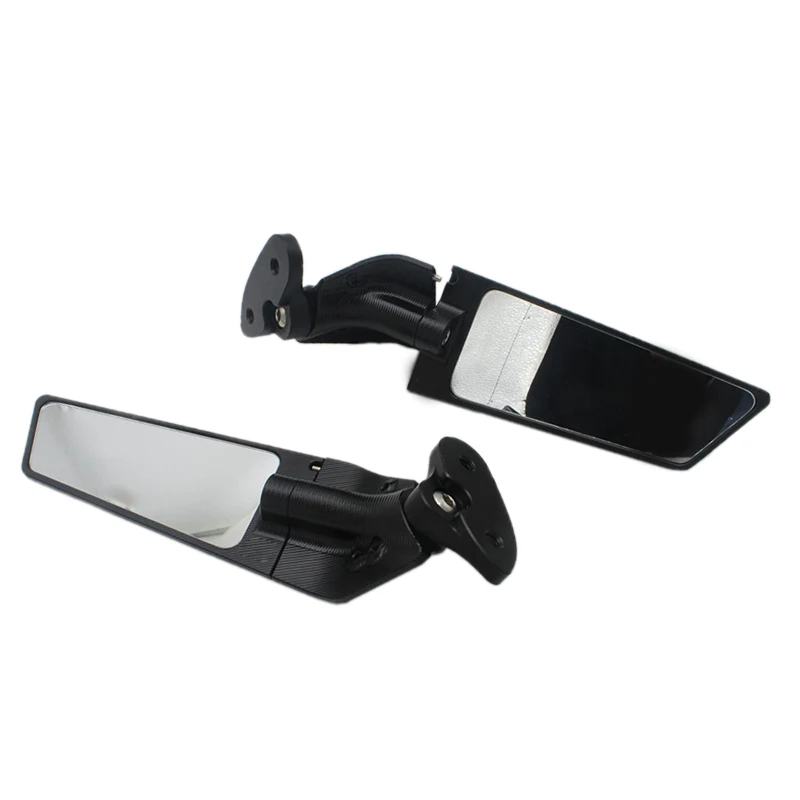 1 Pair Adjustable Left Right Wind Swivel Stealth Wing Fin Side Rearview Mirror F - $307.72