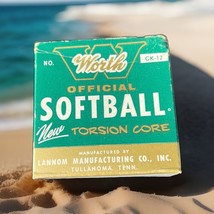 Vintage Worth Official Softball NO. WK-12. Torsion Core - $459.10 MXN