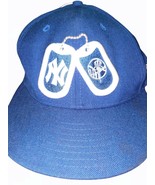 New Era 59 New York Yankees fitted hat DOG TAG LOGO (SIZE 7&#39;1/8)  - £15.63 GBP