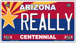 Arizona Centennial Really Novelty Mini Metal License Plate Tag - $14.95