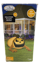 GEMMY Halloween Pumpkin Monster 4-ft Airblown Inflatable with LED Decoration - £15.61 GBP
