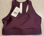 Fabletics Mila Medium Impact Shine Sports Bra Purple Size Large NWT - $17.09