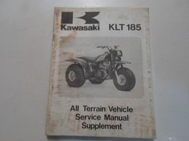 1986 Kawasaki Klt 185 Atv Service Manual Supplement Stained Water Damaged Oem 86 - $14.95