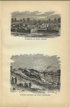 Fort Henry and Water Battery Original 1884 Print First Edition 5 x 7 - $25.25