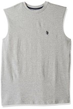 U.S. Polo Assn. Mens Classic Muscle T-Shirt Large L 6411-Heather Grey - £15.48 GBP