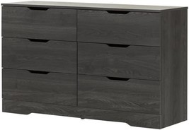 6-Drawer Double Dresser With Gray Oak Finish From South Shore. - £185.55 GBP