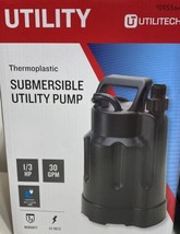 Utilitech 1/6-HP 25 GPM Thermoplastic Submersible Utility Pump model# 09... - $18.04