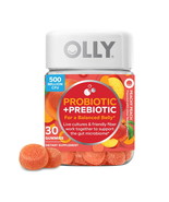 OLLY Probiotic + Prebiotic Fiber Gummy, Digestive + Gut Health, Peach, 3... - $24.99