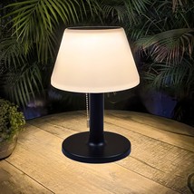Solar Table Lamp Outdoor Indoor - 3 Lighting Modes, Eye-Caring Led Cordless Wate - £54.33 GBP