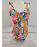 NWT Xhilaration Women&#39;s Shoulder Tie Scoop Back One Piece Swimsuit XL - $456.75 MXN