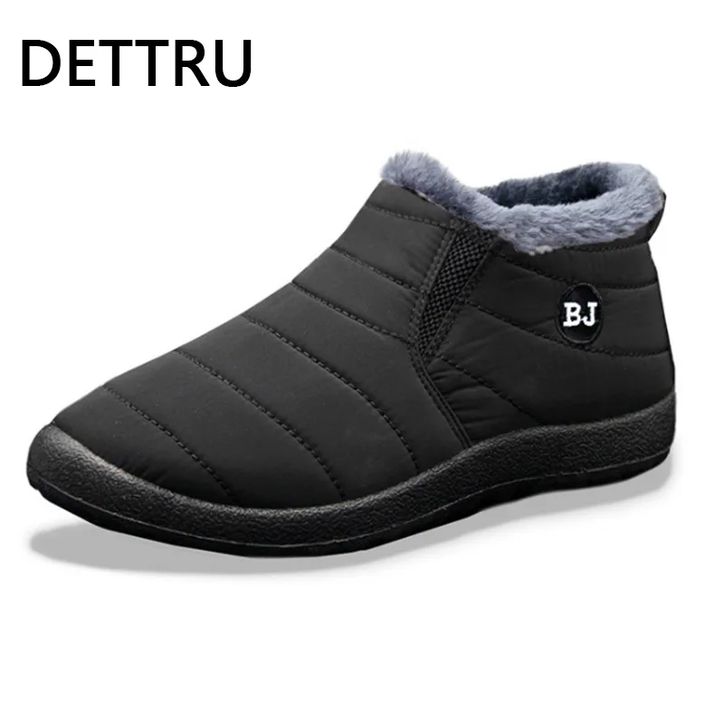 Ightweight winter shoes for men snow boots waterproof winter footwear plus size 47 slip thumb200