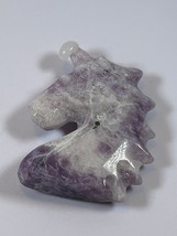 (#220) - DREAM AMETHYST UNICORN CARVING - NEW - $93.78 MXN