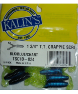 Kalin&#39;s #TSC10-824 Fish 1 3/4&quot; Blk/Blue/Chart T.T. Crappie Scrub-1ea 10p... - €21,00 EUR