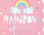 Magical Rainbow Iridescent Lunch Napkins Birthday Party Supplies 16 Count - €4,23 EUR