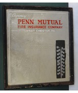 antique PENN MUTUAL FIRE INSURANCE CO. west chester pa advertising mirror - £112.77 GBP
