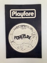 1970 Playfare The Bijou Theatre Sam Stoneburner, Donn Whyte in Foreplay - £11.22 GBP