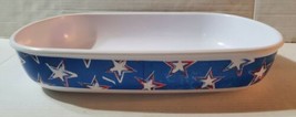 Citrus Grove Melamine Americana Star USA Large Serving Bowl Dish Tray 14... - $12.20