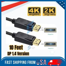 Display Port to Display Port Cable DP to DP 4K 60Hz High Speed Video Aud... - $13.99