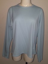 New Balance Lightning Dry Shirt Pale Blue Women&#39;s XL Long-Sleeves Athlet... - £12.42 GBP