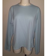 New Balance Lightning Dry Shirt Pale Blue Women&#39;s XL Long-Sleeves Athlet... - £12.39 GBP