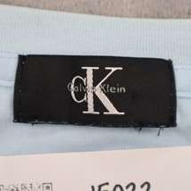 Calvin Klein Shirt Mens XL Blue Plain Short Sleeve Crew Neck Casual Pullover Tee - £20.49 GBP