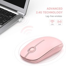 2 PACK! 2.4GHz Optical Mouse with USB Receiver for Desktop, Laptop MacBook PC US - £8.05 GBP