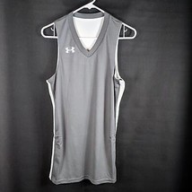 Mens Reversible Basketball Jersey Small Gray and White Tank (Under Armour) - £14.06 GBP