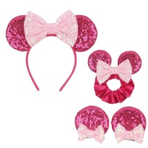 Ears Mouse Headband Mini Mouse Ears Clips for Women Mini Mouse Ears Scrunchies G - £26.52 GBP
