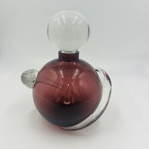 Perfume Glass Act Studio Vanity Bottle Lid Stopper Purple Twisted Home D... - $480.01 MXN