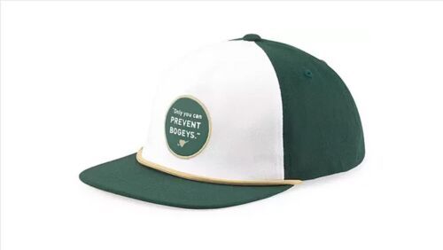 PUMA New Prevent Bogeys Green/White Adjustable Snapback Golf Hat/Cap - £31.01 GBP