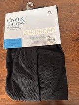 BNWT Croft &amp; Barrow Thermal Pant Size XL, Black, Cotton blend - £11.76 GBP