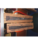 Hand Hammered Wrought Iron 40” Antique Spade Tip STRAP HINGE on barn door - $5,634.99 MXN