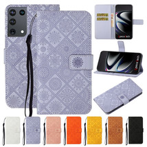 For Samsung S21/Note 20/S20 FE/A01/A21s/A71 Leather Wallet Magnetic Flip... - £43.16 GBP