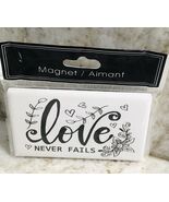 New-Refrgerator Ceramic Magnet-“Love Never Fails”. ShipN24Hours - €14,36 EUR