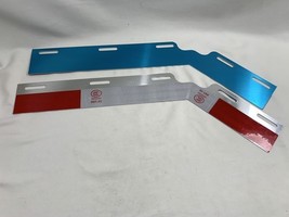 2PCS Angled Reflector Strips for Semi Truck Mud Flap Hanger Aluminum All... - $14.85